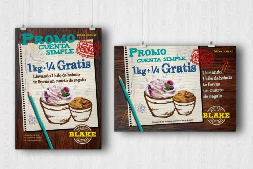 Diseño promoción de Helado